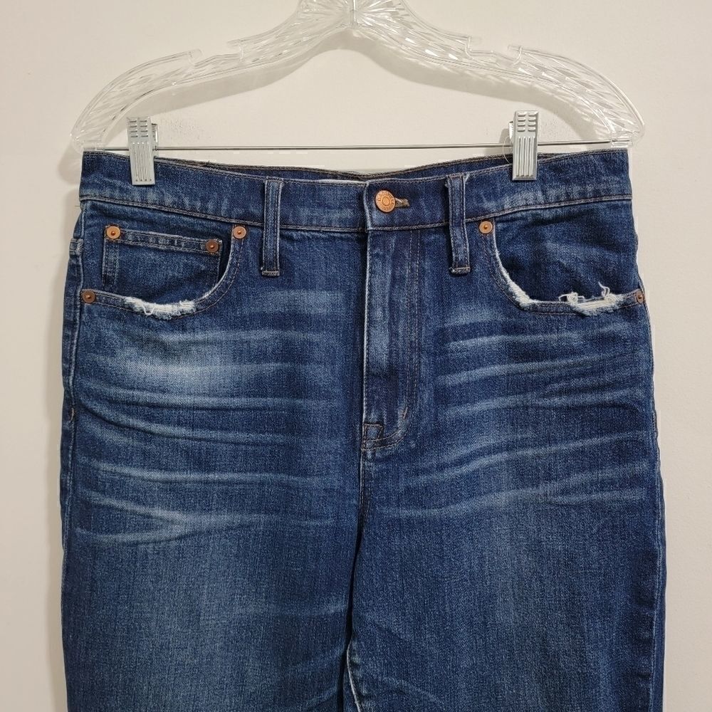 MADEWELL The High-Rise Slim Boyjean Medium Wash Size 29 - Picture 5 of 16